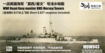 GOUZAO MDW-043 Escala 1/700 a primeira guerra, da Marinha Real monitor HMS Mersey/Severn
