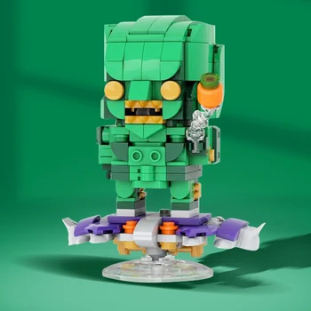 MOC Verde Goblined Brickheadzs Bloco de Construção Filmes Spidermaned Bloco de DIY Modelo de Conjunto de Brinquedos Para a Criança Presente de Aniversário