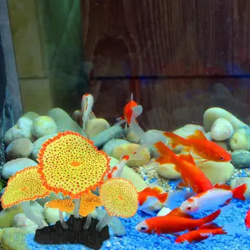 Tanque de peixes Decoração Fluorescente Efeito de Longa duração Aquário de Paisagismo de Silicone Coral Enfeite para a Casa